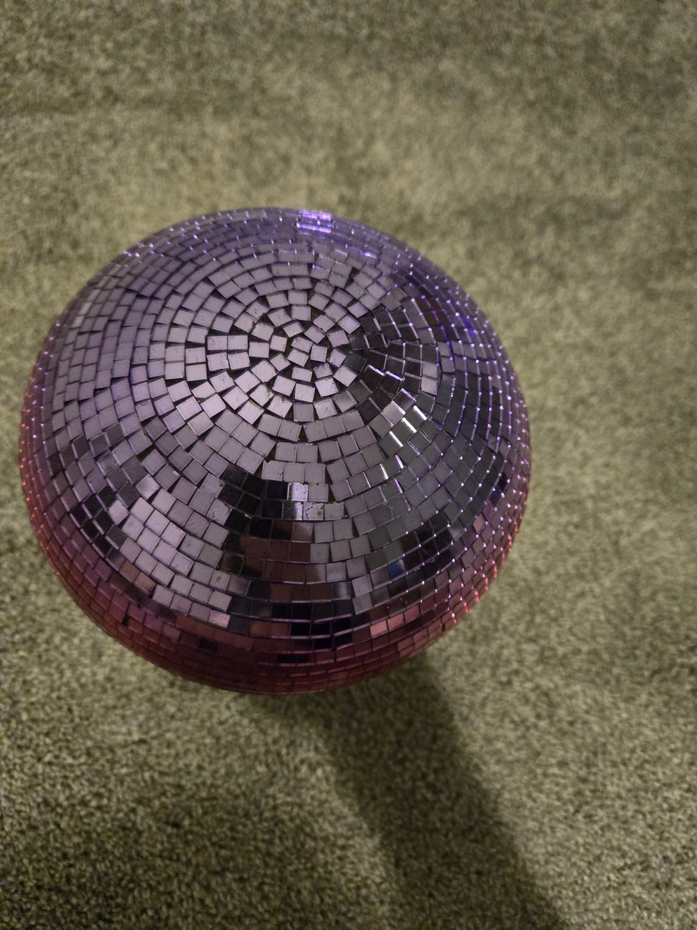 Disco Mushroom Table Decor - Pink/Purple Mosaic - Picture 8 of 8